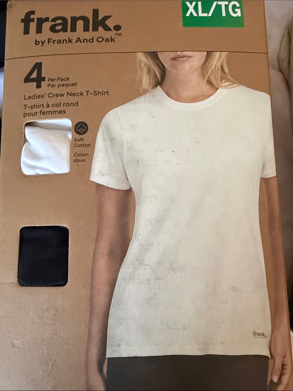 Frank & Oak Women's Short Sleeve Crew Neck Tee - White